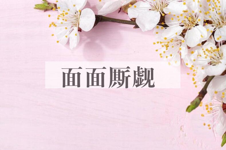 成语面面厮觑是什么意思？