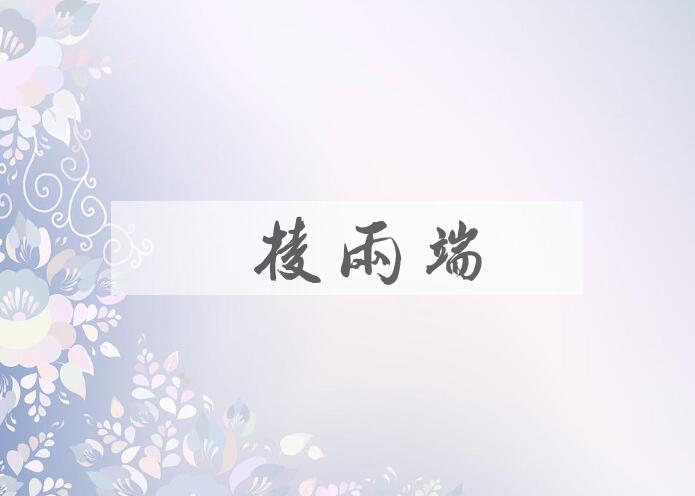 成语模棱两端是什么意思？