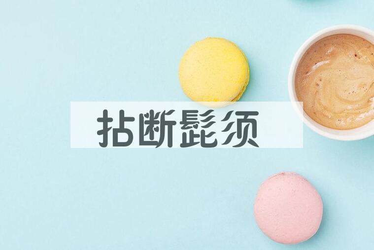 成语拈断髭须是什么意思？
