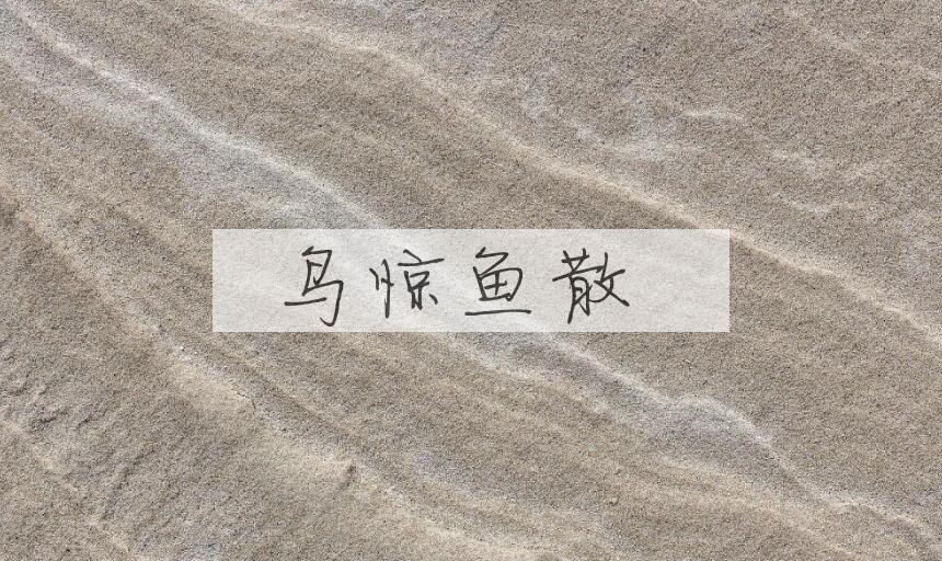 成语鸟惊鱼散是什么意思？