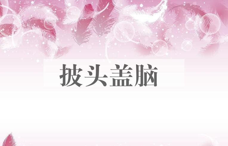 成语披头盖脑是什么意思？