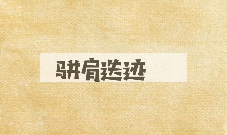 成语骈肩迭迹是什么意思？