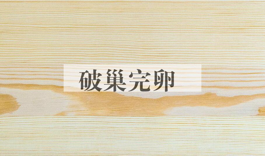 成语破巢完卵是什么意思？