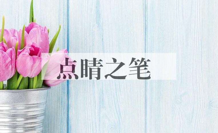 成语点睛之笔是什么意思？