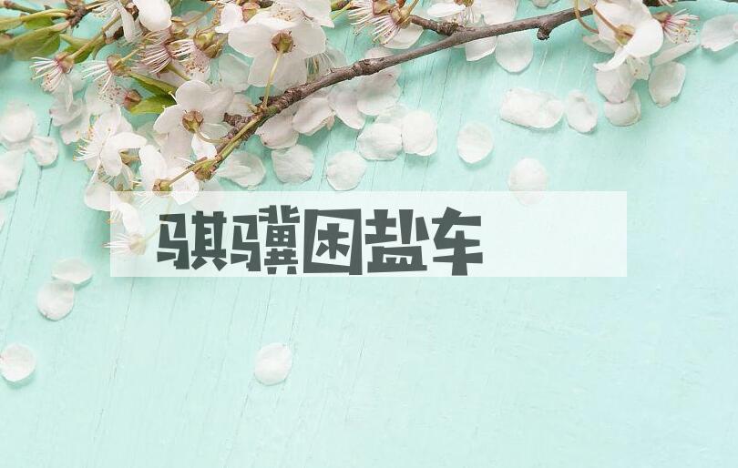 成语骐骥困盐车是什么意思？