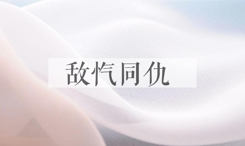 成语敌忾同仇是什么意思？
