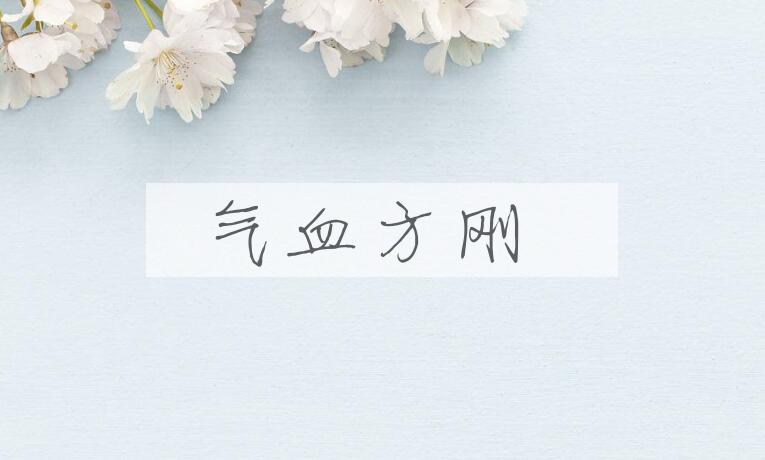 成语气血方刚是什么意思？