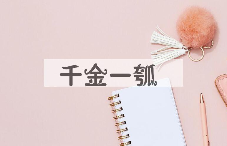 成语千金一瓠是什么意思？