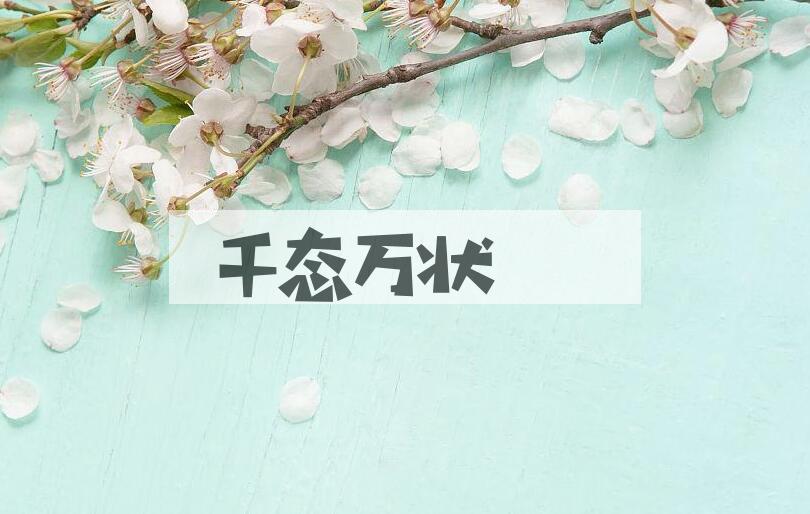 成语千态万状是什么意思？