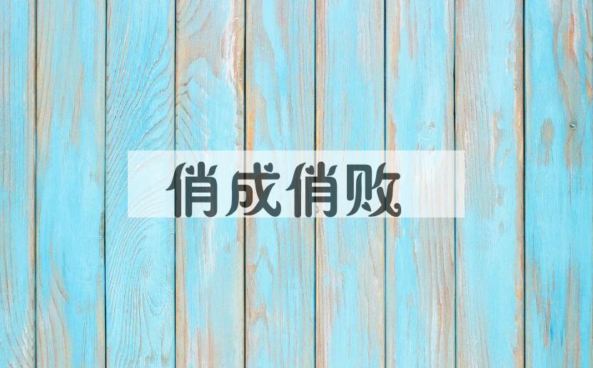 成语俏成俏败是什么意思？