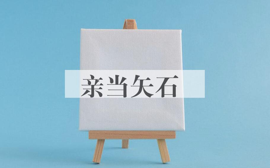 成语亲当矢石是什么意思？