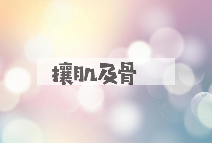 成语攘肌及骨是什么意思？