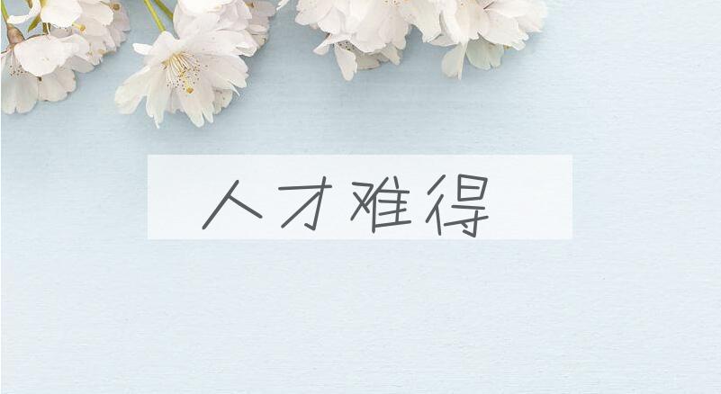 成语人才难得是什么意思？