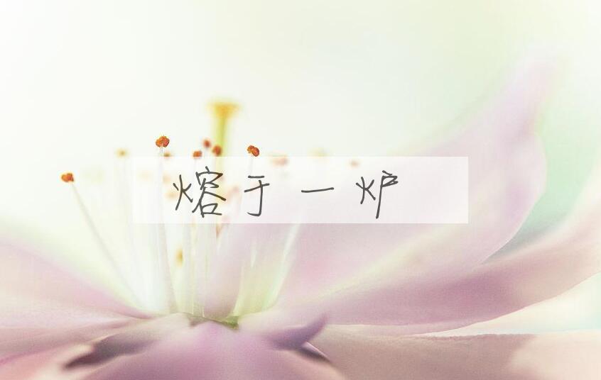 成语熔于一炉是什么意思？