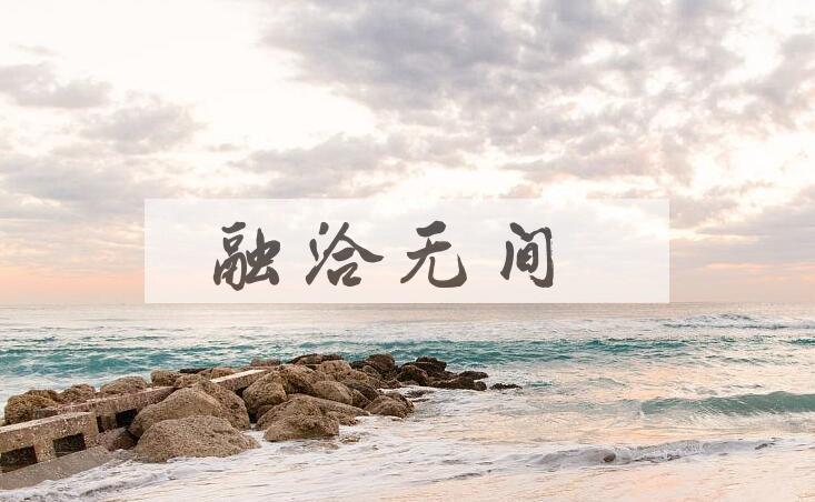 成语融洽无间是什么意思？