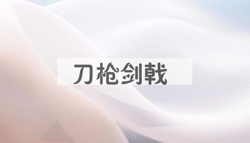 成语刀枪剑戟是什么意思？