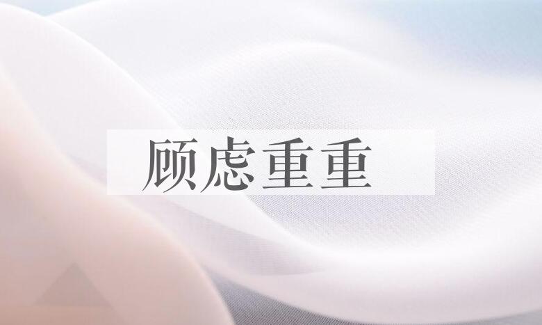 成语顾虑重重是什么意思？