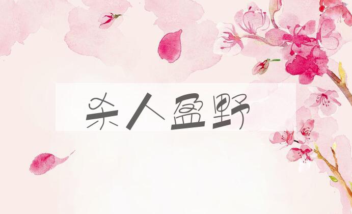成语杀人盈野是什么意思？