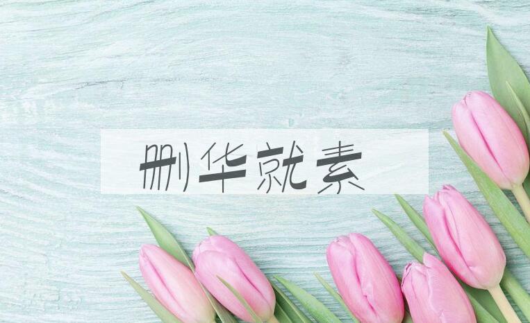 成语删华就素是什么意思？
