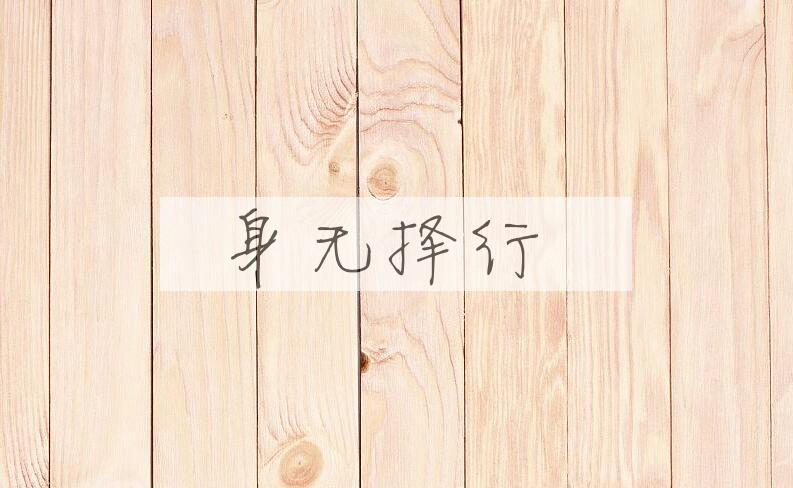 成语身无择行是什么意思？