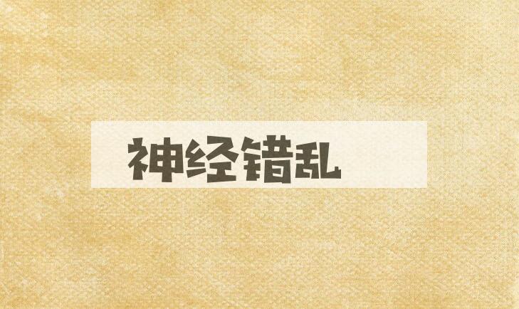 成语神经错乱是什么意思？