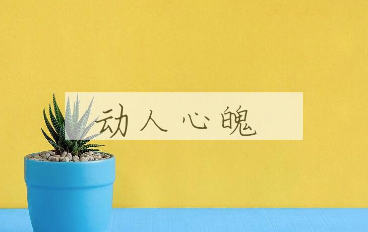 成语动人心魄是什么意思？