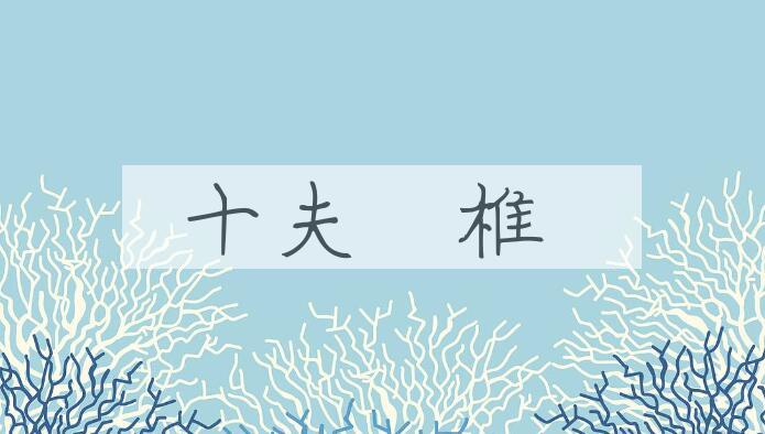 成语十夫榪椎是什么意思？
