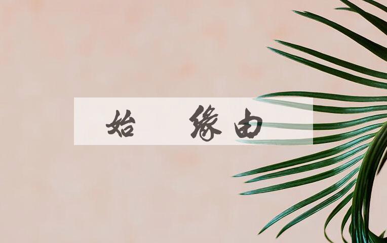 成语始末缘由是什么意思？