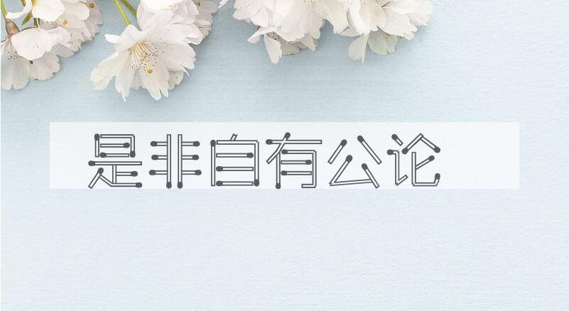 成语是非自有公论是什么意思？