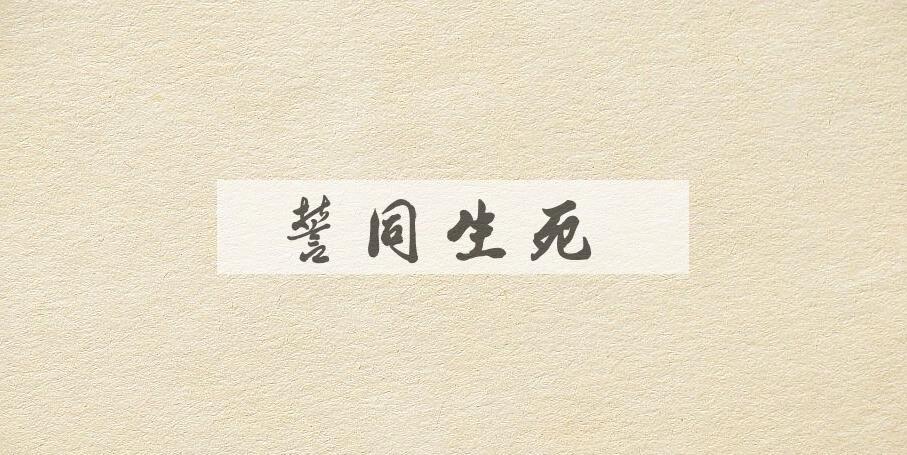 成语誓同生死是什么意思？
