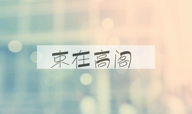 成语束在高阁是什么意思？