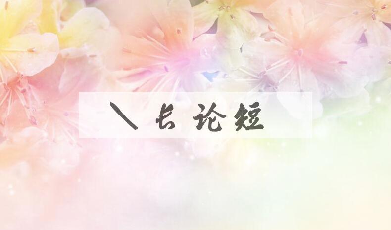 成语说长论短是什么意思？
