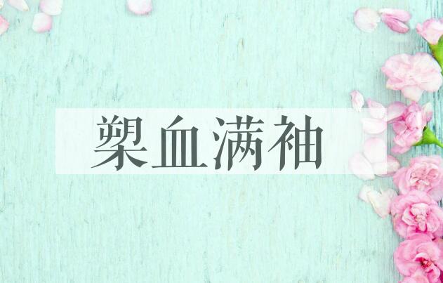 成语槊血满袖是什么意思？
