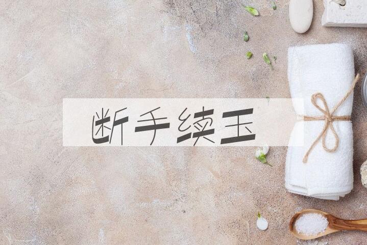 成语断手续玉是什么意思？