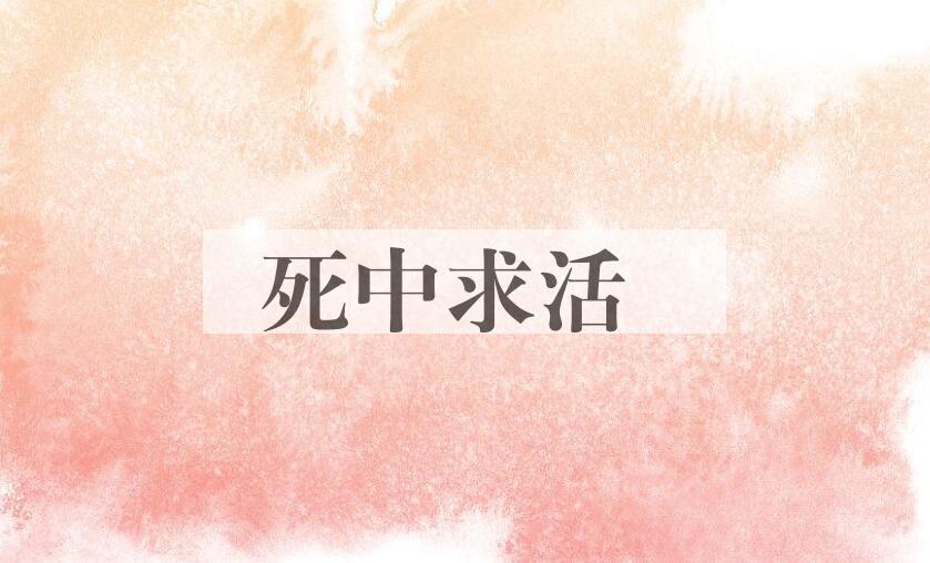 成语死中求活是什么意思？