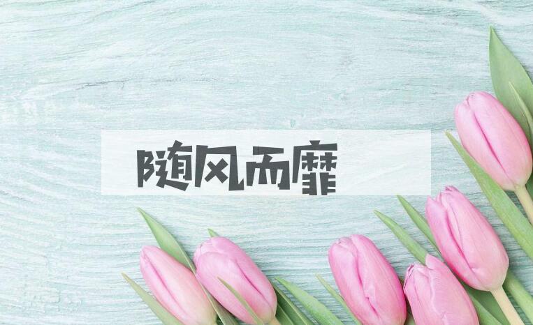 成语随风而靡是什么意思？