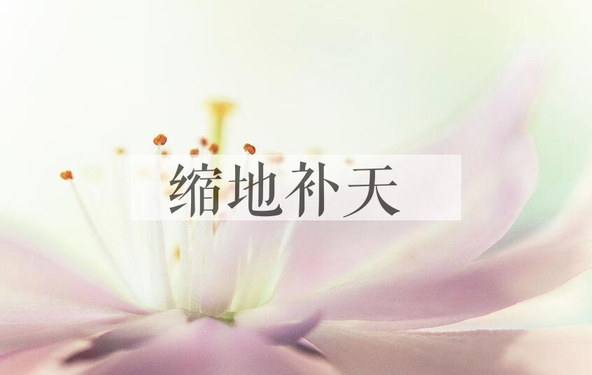 成语缩地补天是什么意思？