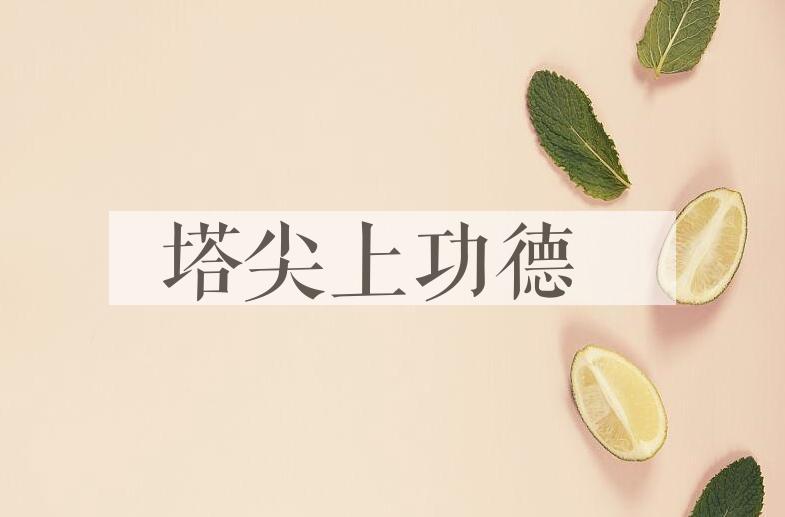 成语塔尖上功德是什么意思？