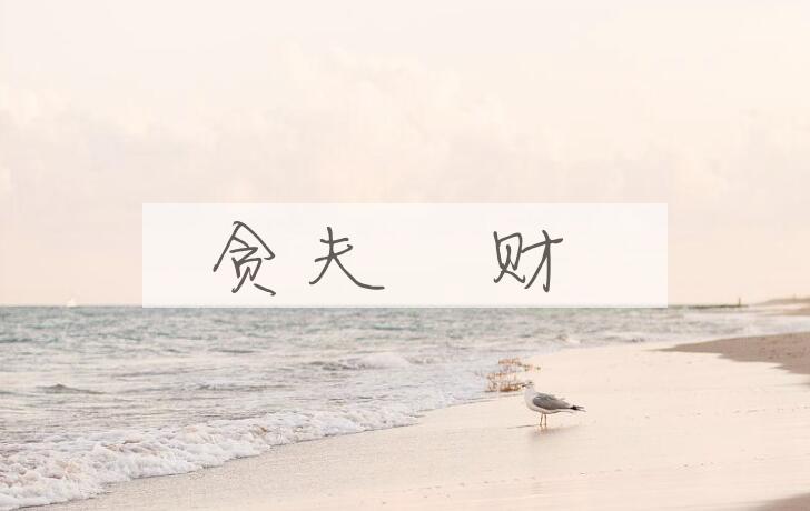 成语贪夫猣财是什么意思？