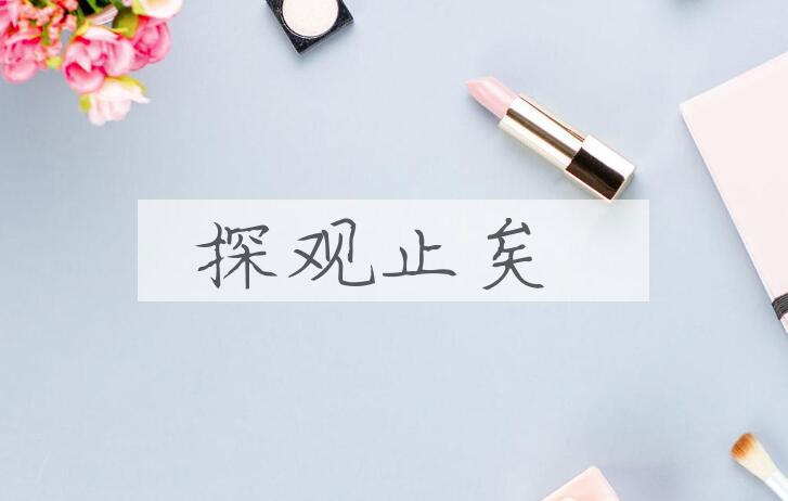成语探观止矣是什么意思？