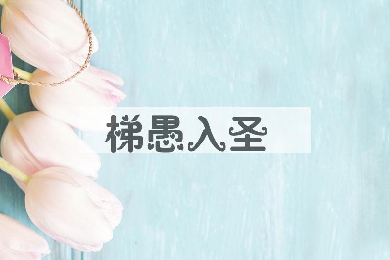 成语梯愚入圣是什么意思？