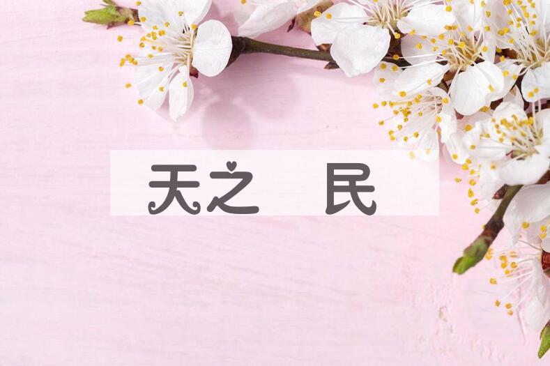 成语天之僯民是什么意思？