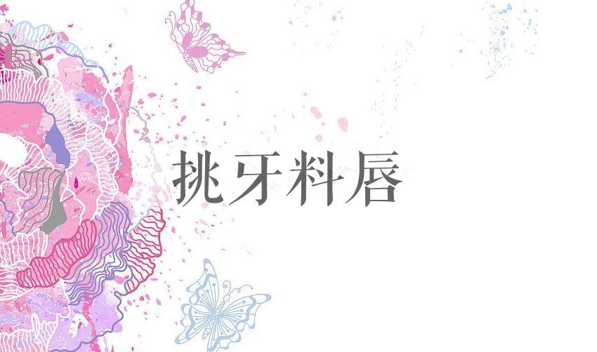 成语挑牙料唇是什么意思？