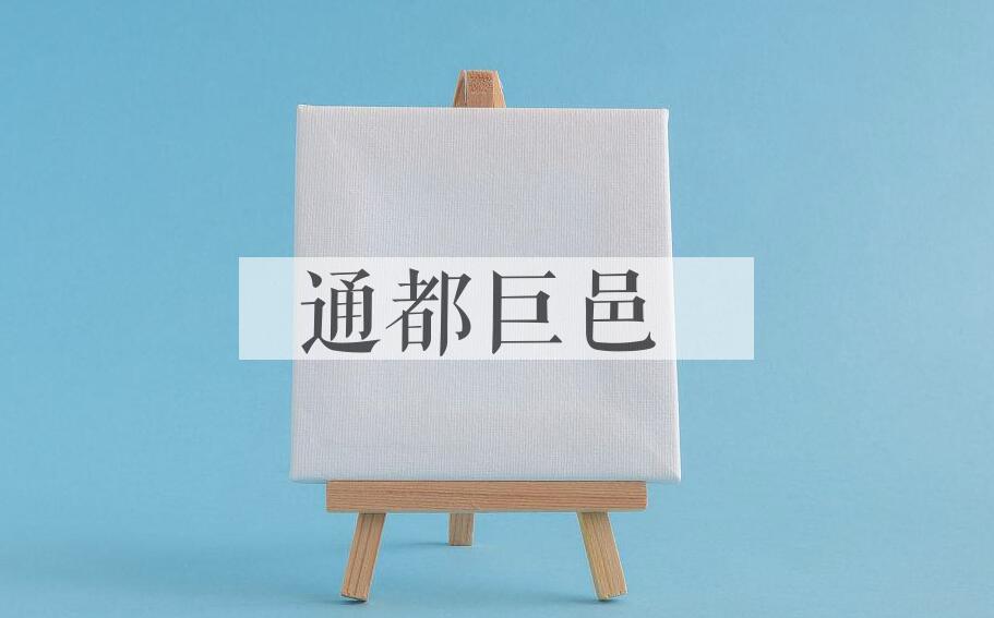 成语通都巨邑是什么意思？