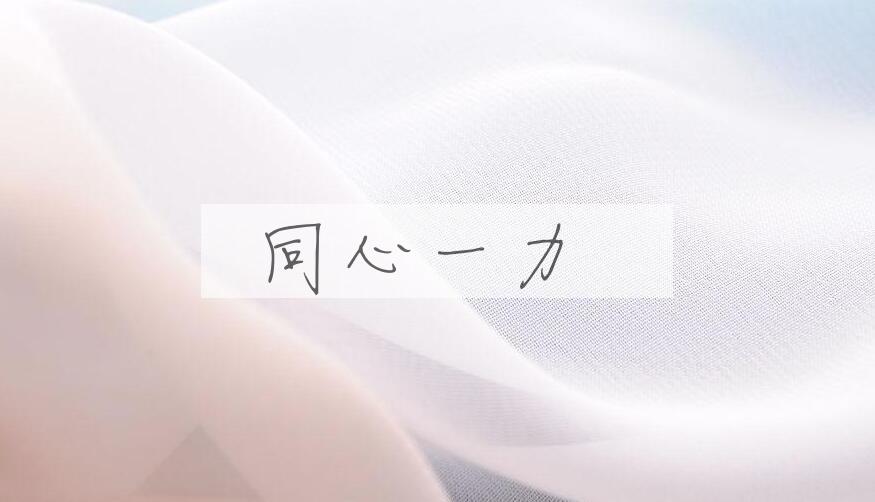 成语同心一力是什么意思？