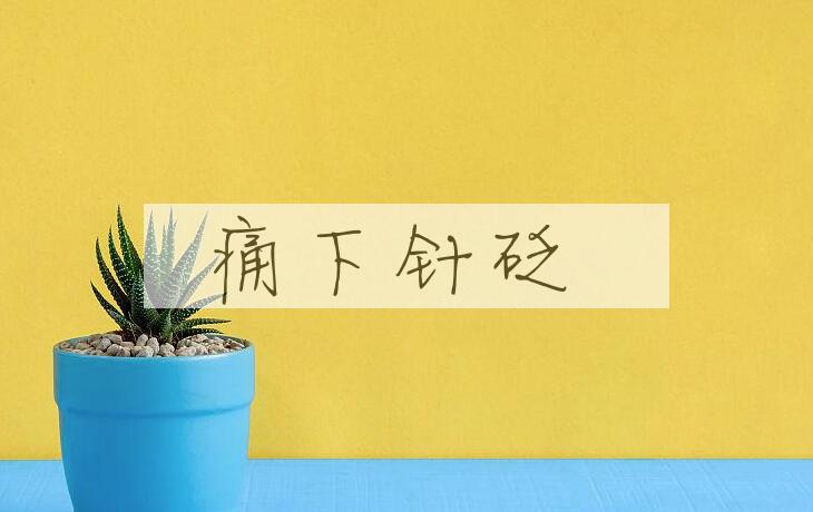 成语痛下针砭是什么意思？