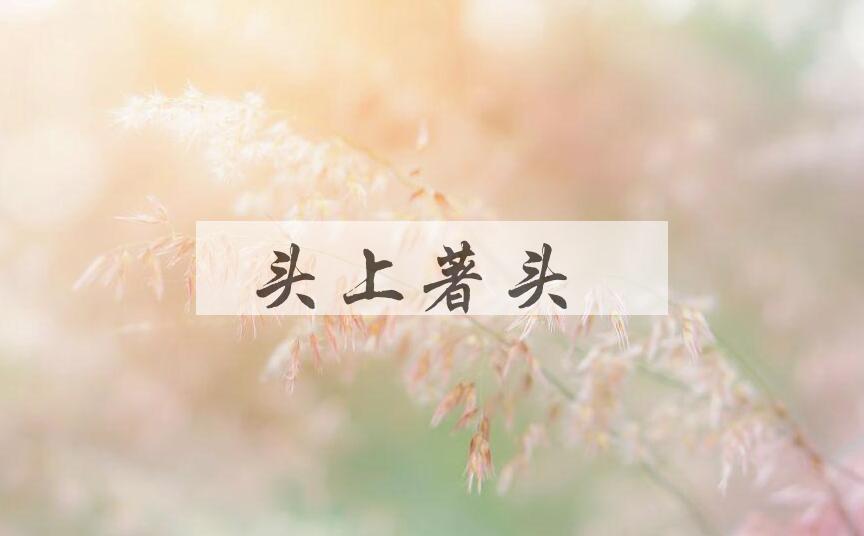 成语头上著头是什么意思？