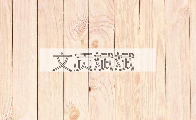 成语文质斌斌是什么意思？