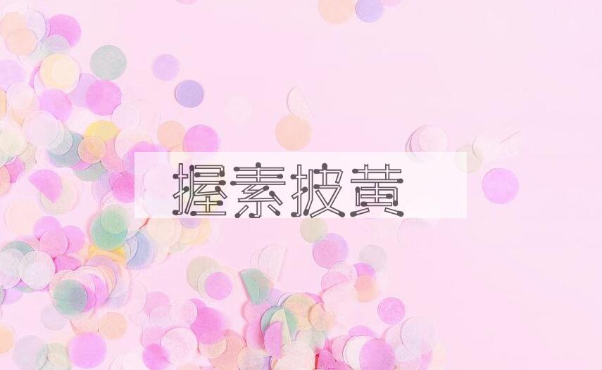 成语握素披黄是什么意思？