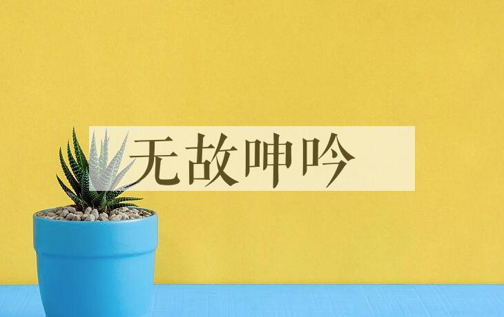 成语无故呻吟是什么意思？